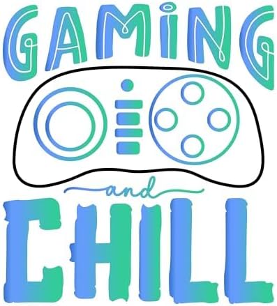 Inspirational Quote Gaming And Chill Great Gift Motivational Sticker Vinyl Decal Motivation Stickers- 5" Vinyl Sticker Waterproof
