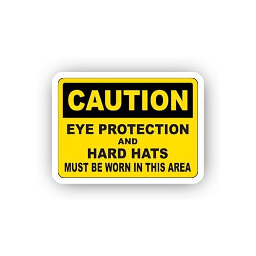 2 (Pieces) 3" and 5" Dual Head and Eye Gear Required Sticker, Waterproof Vinyl Decals for Many Purpo