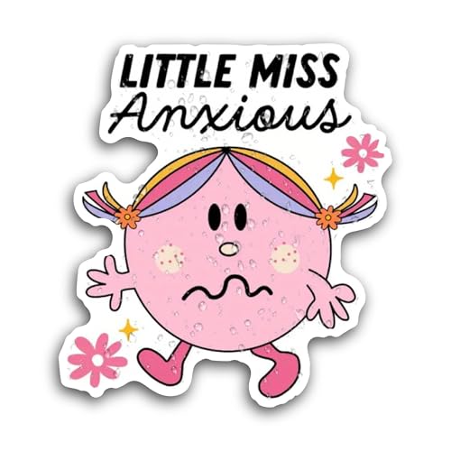 2 (Pieces) 3" and 5" Little Miss Sticker, Waterproof Vinyl Decals for Many Purpose Like Cars, Trucks