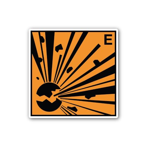 2 (Pieces) 3" and 5" Fire Hazard Sticker, Waterproof Vinyl Decals for Many Purpose Like Cars, Trucks