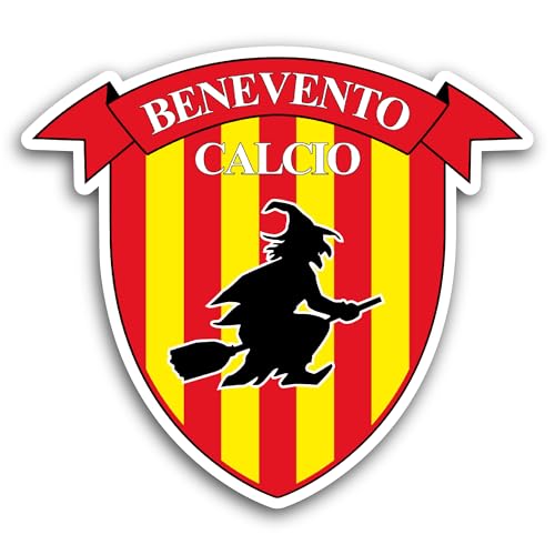 2 (Pieces) 3" and 5" Benevent0 Calcio Logo Sticker, Waterproof Vinyl Decals for Many Purpose Like Ca