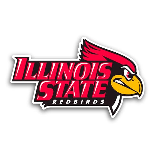 2 (Pieces) 3" and 5" Illin0is State Redbirds Sticker, Waterproof Vinyl Decals for Many Purpose Like