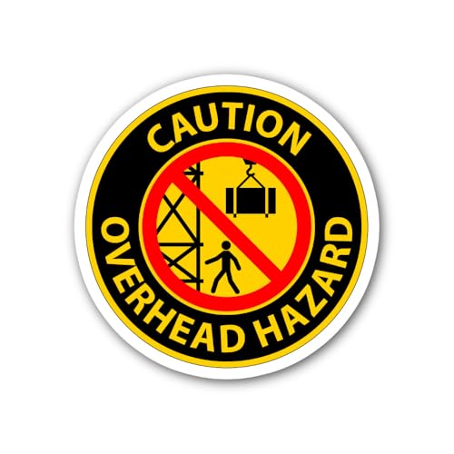 2 (Pieces) 3" and 5" Overhead Sign Sticker, Waterproof Vinyl Decals for Many Purpose Like Cars, Truc