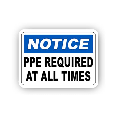 2 (Pieces) 3" and 5" Continuous Usage Notice Sticker, Waterproof Vinyl Decals for Many Purpose Like