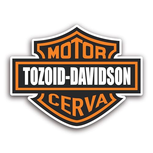 2 (Pieces) 3" and 5" Tozoid Davidson Sticker, Waterproof Vinyl Decals for Many Purpose Like Cars, Tr