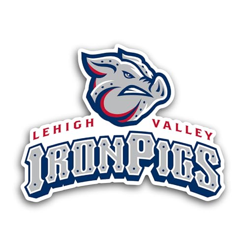 2 (Pieces) 3" and 5" Lehigh Valley Ir0nPigs Sticker, Waterproof Vinyl Decals for Many Purpose Like C
