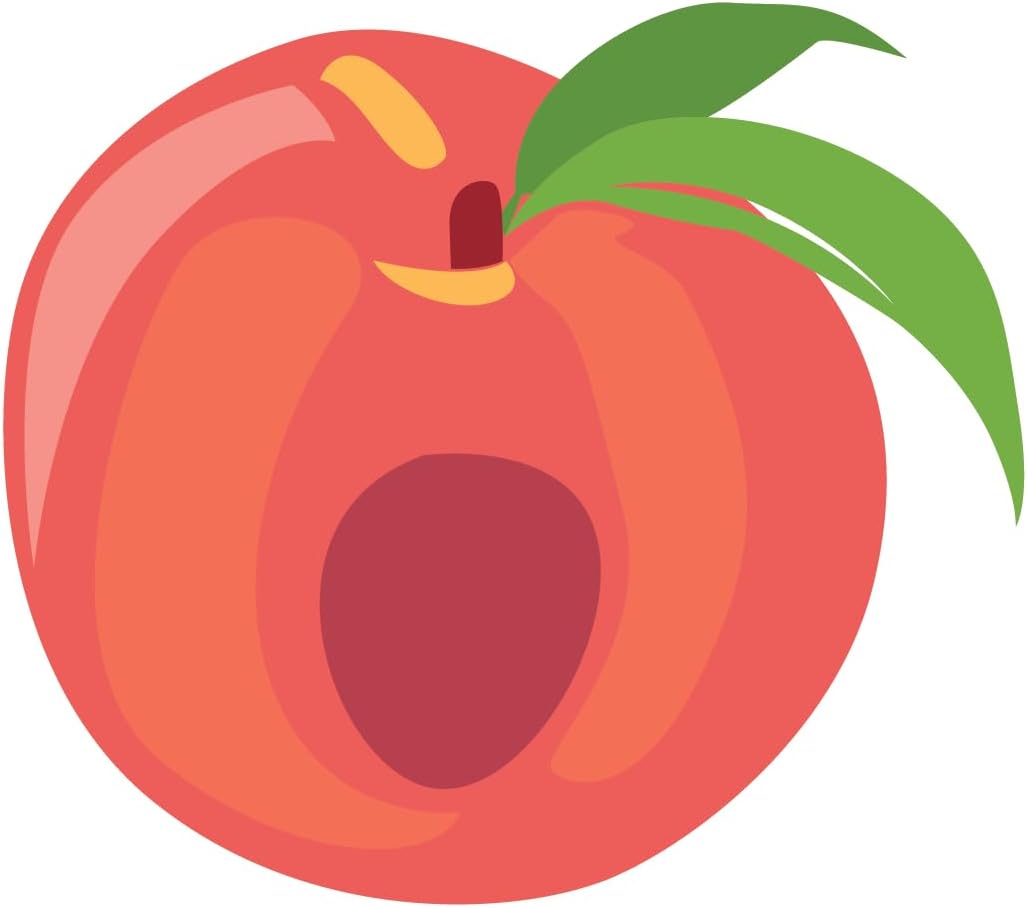Inspirational Quote Peach Fruit Icon Motivational Sticker Vinyl Decal Motivation Stickers- 5" Vinyl Sticker Waterproof