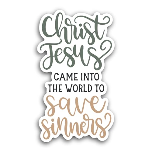 2 (Pieces) 3" and 5" Christ Jesus Sticker, Waterproof Vinyl Decals for Many Purpose Like Cars, Truck