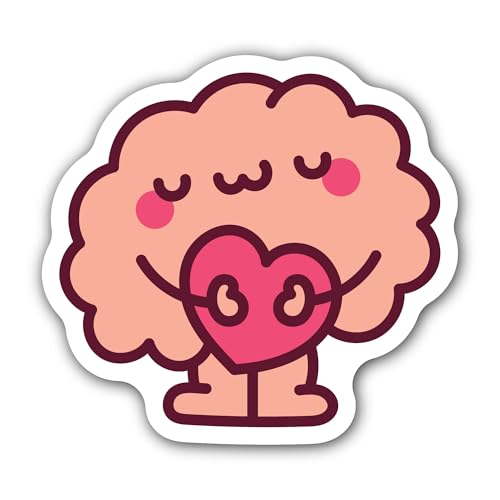 2 (Pieces) 3" and 5" Professor Smiley Face Sticker, Waterproof Vinyl Decals for Many Purpose Like Ca