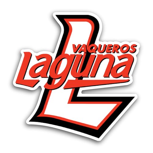 2 (Pieces) 3" and 5" L@Guna Vaqu3ros Logo Sticker, Waterproof Vinyl Decals for Many Purpose Like Car