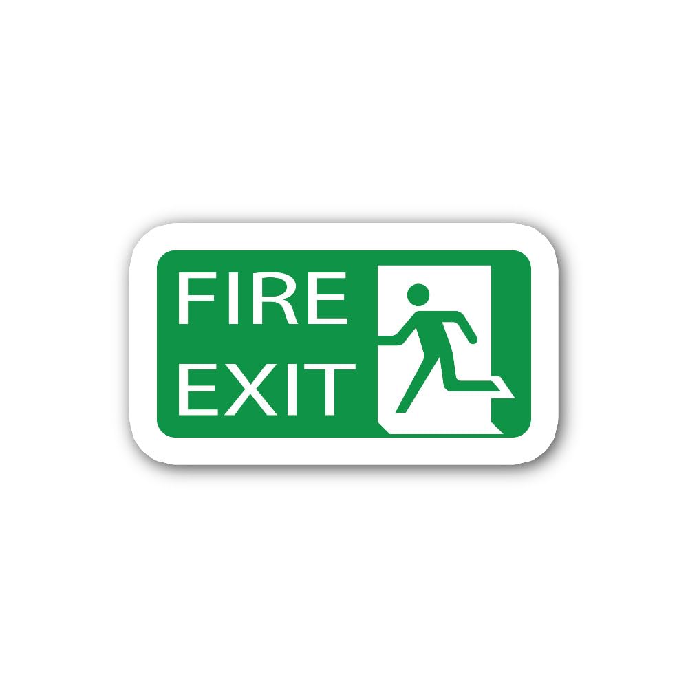 2 (Pieces) 3" and 5" General Directional Sign Sticker, Waterproof Vinyl Decals for Many Purpose Like