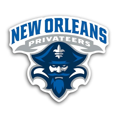 2 (Pieces) 3" and 5" New 0rleans Privateers Sticker, Waterproof Vinyl Decals for Many Purpose Like C