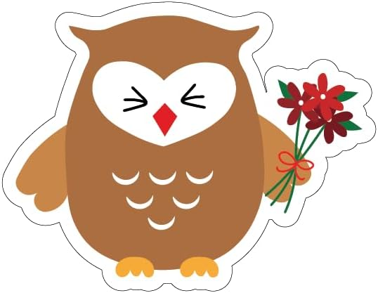 Inspirational Quote Owl Flower in Hand Motivational Sticker Vinyl Decal Motivation Stickers- 5" Vinyl Sticker Waterproof
