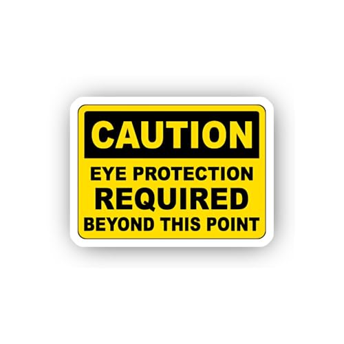 2 (Pieces) 3" and 5" Designated Safety Boundary Notice Sticker, Waterproof Vinyl Decals for Many Pur