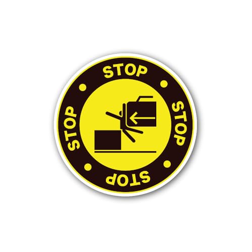 2 (Pieces) 3" and 5" Body Crush Force from The Side Sign Sticker, Waterproof Vinyl Decals for Many P