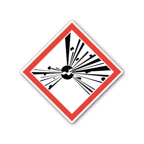 2 (Pieces) 3" and 5" NFPA 704 Diamond Sticker, Waterproof Vinyl Decals for Many Purpose Like Cars, T