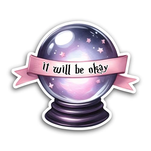 2 (Pieces) 3" and 5" It Will Be Okay Sticker, Waterproof Vinyl Decals for Many Purpose Like Cars, Tr