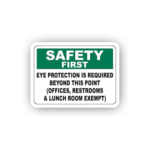 2 (Pieces) 3" and 5" Restricted Eye Protection Boundary Sticker, Waterproof Vinyl Decals for Many Pu