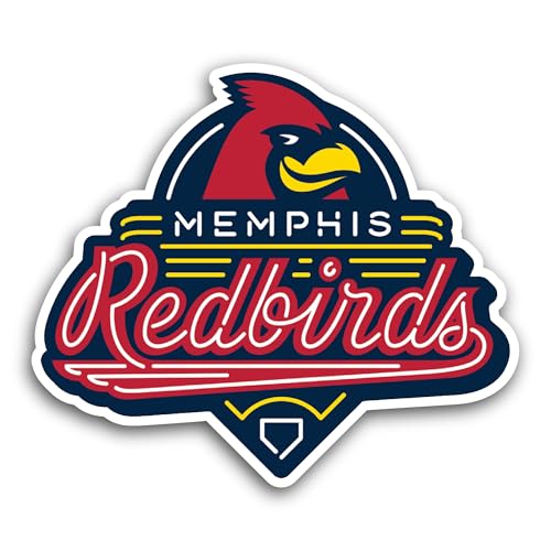 2 (Pieces) 3" and 5" M3mphis Redbirds Sticker, Waterproof Vinyl Decals for Many Purpose Like Cars, T