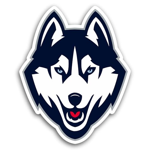 2 (Pieces) 3" and 5" UC0nn Huski3s Decal Sticker, Waterproof Vinyl Decals for Many Purpose Like Cars