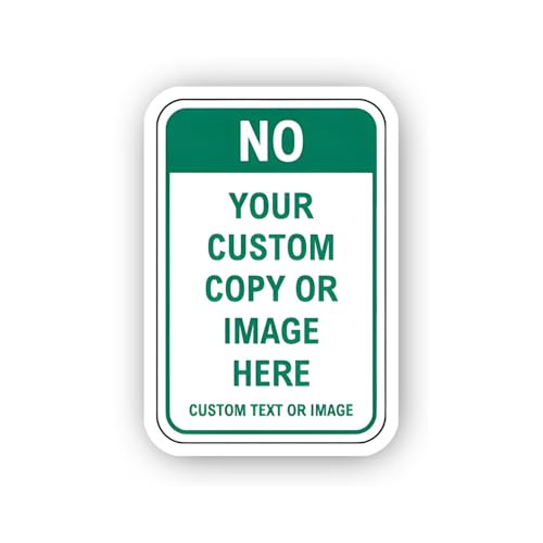 2 (Pieces) 3" and 5" Custom Copy Placeholder Sign Sticker, Waterproof Vinyl Decals for Many Purpose