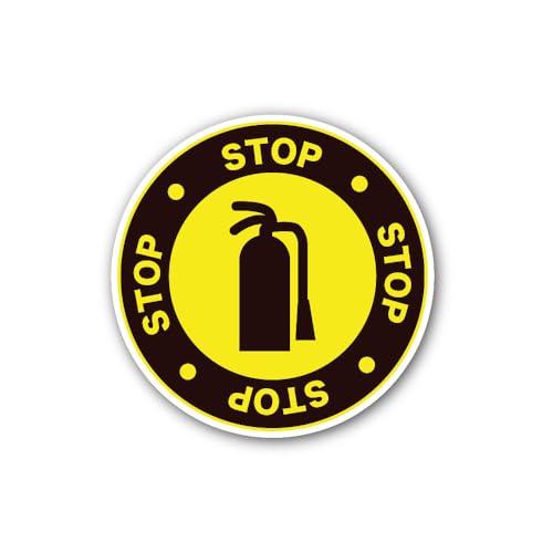 2 (Pieces) 3" and 5" Floor or Wall Sign Sticker, Waterproof Vinyl Decals for Many Purpose Like Cars,