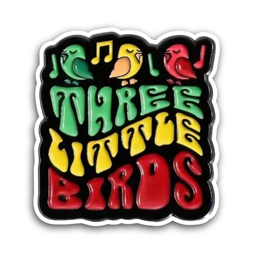 2 (Pieces) 3" and 5" Three Little Birds Sticker, Waterproof Vinyl Decals for Many Purpose Like Cars,
