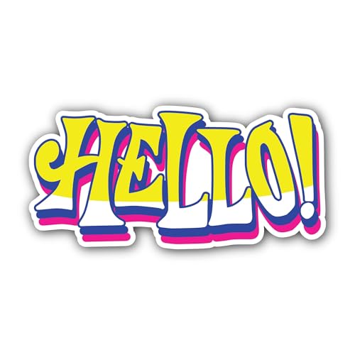 2 (Pieces) 3" and 5" Neon Punk Avatar Sticker, Waterproof Vinyl Decals for Many Purpose Like Cars, T