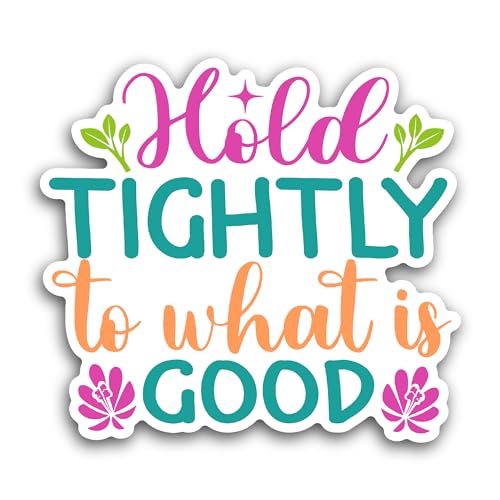2 (Pieces) 3" and 5" Hold Tightly Sticker, Waterproof Vinyl Decals for Many Purpose Like Cars, Truck