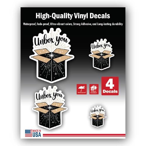 2 (Pieces) 3" and 5" Stickers n Decals Authentic - Motivational Sticker Vinyl Decal Sticker, Waterpr