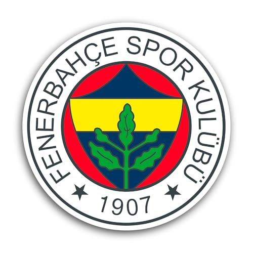 2 (Pieces) 3" and 5" F3nerbahçe Sticker, Waterproof Vinyl Decals for Many Purpose Like Cars, Trucks,