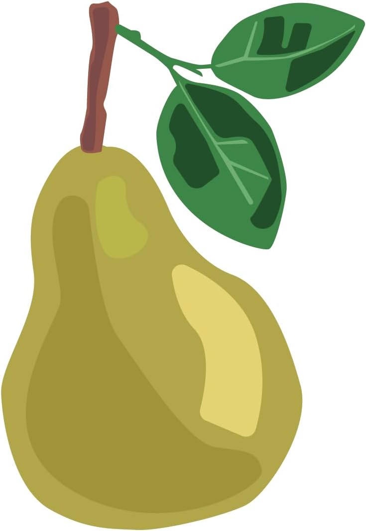 Inspirational Quote Pear Fruit Logo Vector Motivational Sticker Vinyl Decal Motivation Stickers- 5" Vinyl Sticker Waterproof