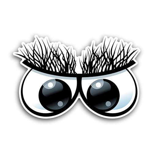 Stickers N Decals 2 (Pieces) 3"" and 5"" iPhone Eye Decal Sticker, Waterproof Vinyl Decals for Many