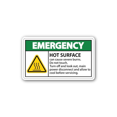 2 (Pieces) 3" and 5" Emergency Green Sticker, Waterproof Vinyl Decals for Many Purpose Like Cars, Tr