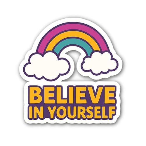 Im Possible Sticker top View Letter Cubes Arrangement 5" Vinyl Sticker Waterproof