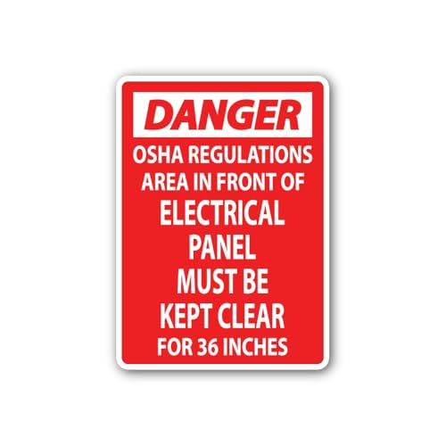 2 (Pieces) 3" and 5" Occupational Safety Sign Sticker, Waterproof Vinyl Decals for Many Purpose Like