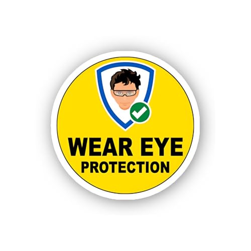 2 (Pieces) 3" and 5" Shielded Vision Security Label Sticker, Waterproof Vinyl Decals for Many Purpos