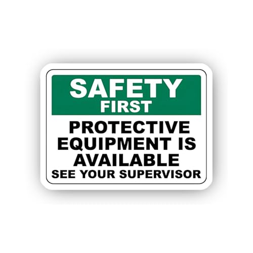 2 (Pieces) 3" and 5" Supervisor Equipment Availability Sticker, Waterproof Vinyl Decals for Many Pur