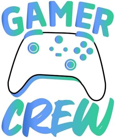 Inspirational Quote Gamer Crew Great Gift Motivational Sticker Vinyl Decal Motivation Stickers- 5" Vinyl Sticker Waterproof