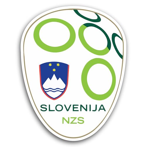 2 (Pieces) 3" and 5" Sl0venia Football Sticker, Waterproof Vinyl Decals for Many Purpose Like Cars,