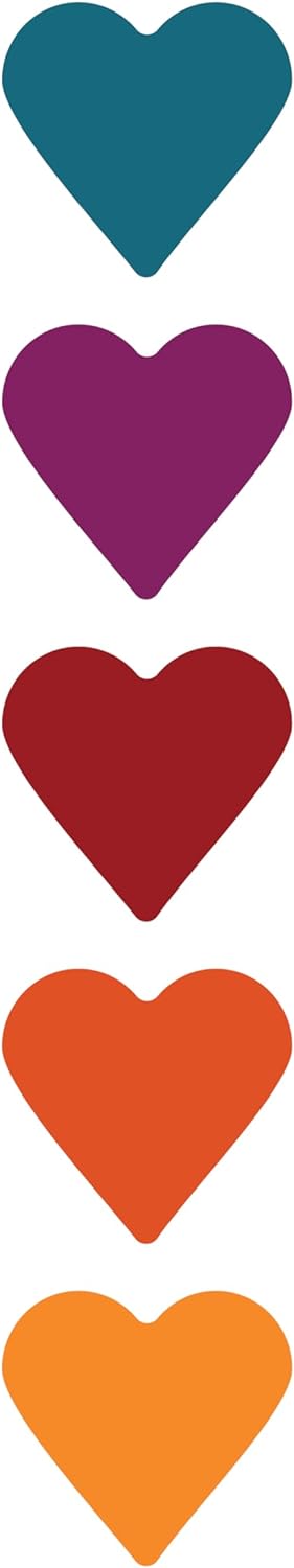 Inspirational Quote "Different Color Hearts" Motivational Sticker Vinyl Decal Motivation Stickers- 5" Vinyl Sticker Waterproof