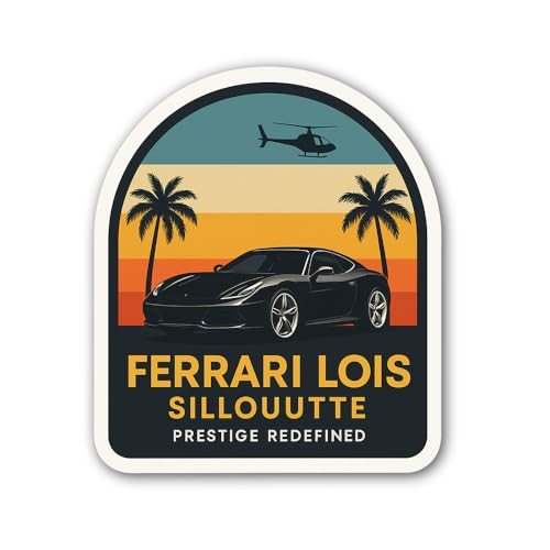 2 (Pieces) 3" and 5" FERR@RI L0IS REDEFINED Sticker, Waterproof Vinyl Decals for Many Purpose Like C