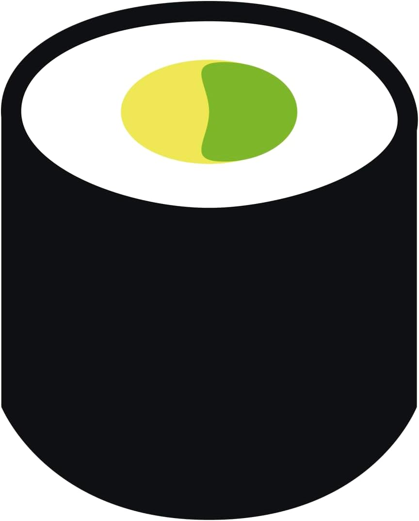 Inspirational Quote Sushi Roll Sticker, Motivational Sticker Vinyl Decal Motivation Stickers- 5" Vinyl Sticker Waterproof