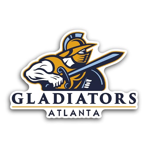 2 (Pieces) 3" and 5" Atlanta Gladiat0rs Sticker, Waterproof Vinyl Decals for Many Purpose Like Cars,
