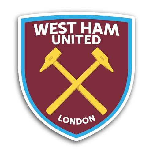 2 (Pieces) 3" and 5" West H@m United Sticker, Waterproof Vinyl Decals for Many Purpose Like Cars, Tr