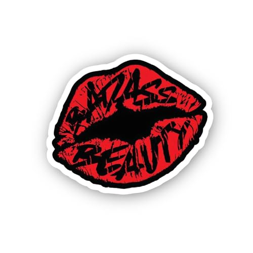 2 (Pieces) 3" and 5" Green Skull Flipping Off Sticker, Waterproof Vinyl Decals for Many Purpose Like