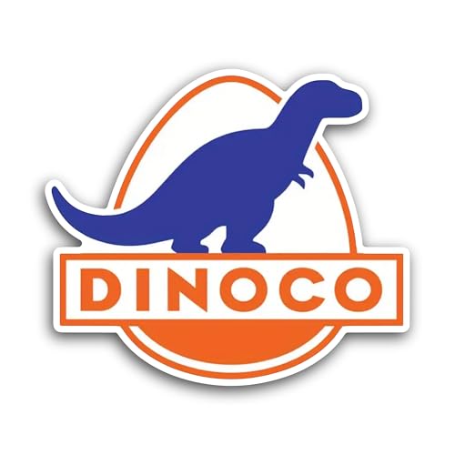 2 (Pieces) 3" and 5" Din0co Sticker, Waterproof Vinyl Decals for Many Purpose Like Cars, Trucks, Lap