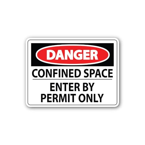 2 (Pieces) 3" and 5" Alerts to Danger Sticker, Waterproof Vinyl Decals for Many Purpose Like Cars, T