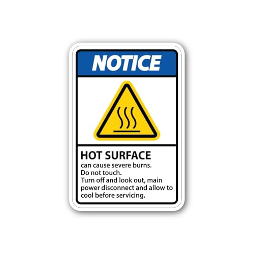 2 (Pieces) 3" and 5" Power Disconnect Notice Sticker, Waterproof Vinyl Decals for Many Purpose Like