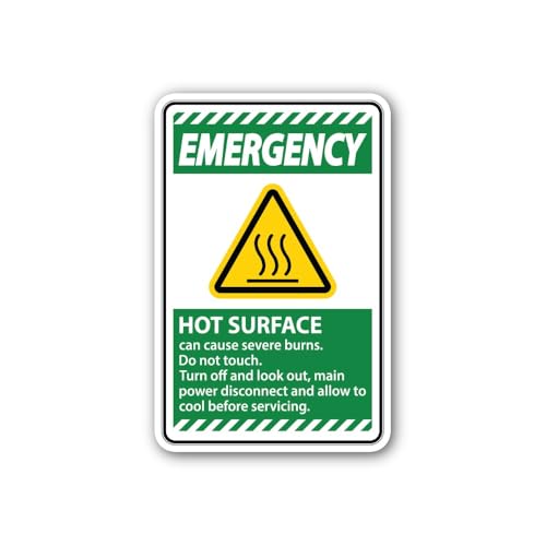 2 (Pieces) 3" and 5" Safety Information Sticker, Waterproof Vinyl Decals for Many Purpose Like Cars,